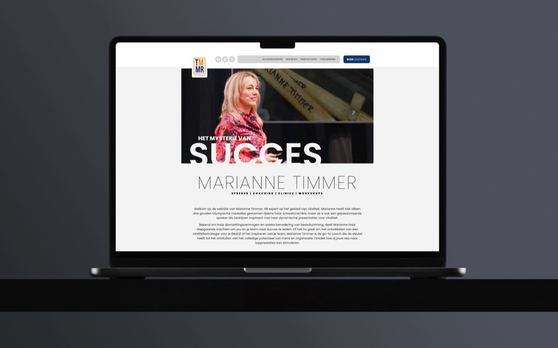 Topsportmentaliteit in een krachtige website: Marianne Timmer