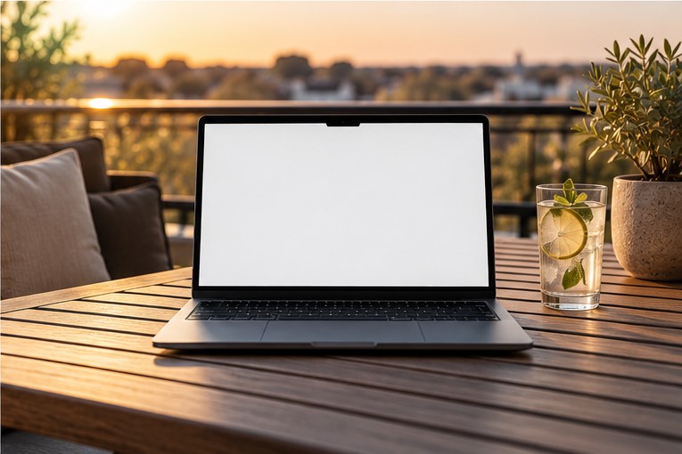 Website van Lions NOF op een laptop